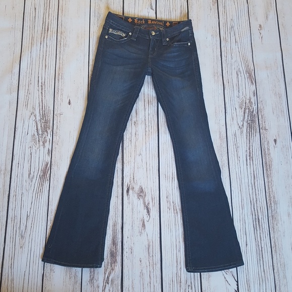 SALE!! Rock Revival Klarry Boot Cut Jeans {26x33} - Picture 4 of 8